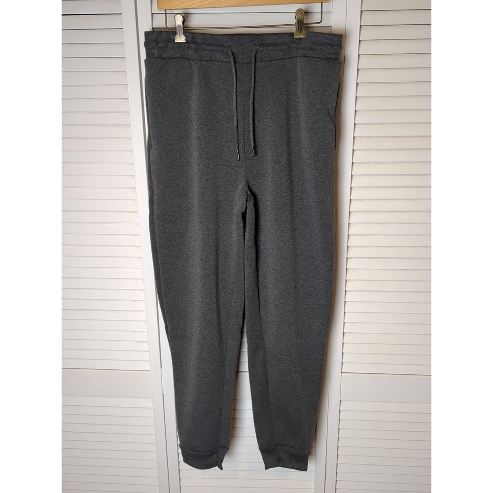 Bastion Trail Charcoal Gray Sweatpants Fleece Drawstring Jogger Pants Mens L NWT